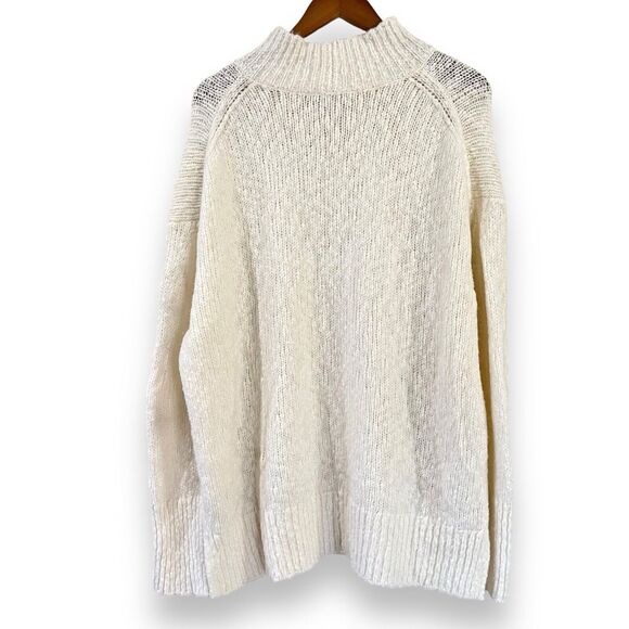 NWT Vince Nubby Turtleneck Sweater Size XL Cream Long Sleeves Wool Blend $445 - Picture 11 of 12